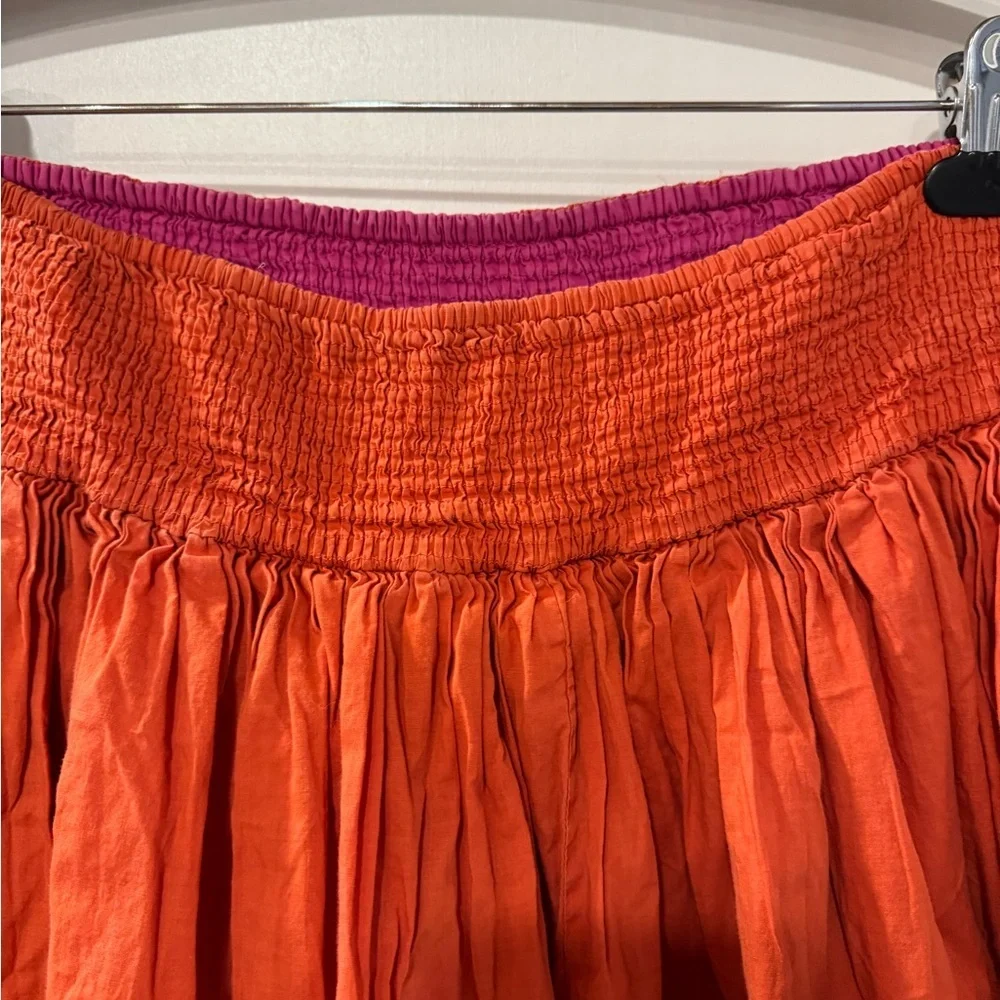 Gap skirt reversible pink and orange mini skirt size M N1.2 - Picture 2 of 11